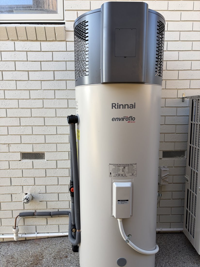 Rinnai hot-water installation by Mead Air